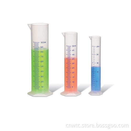 Lab Supplies: 50ml and 100ml PP Plastic Graduated Cylinders for Precise Measurements